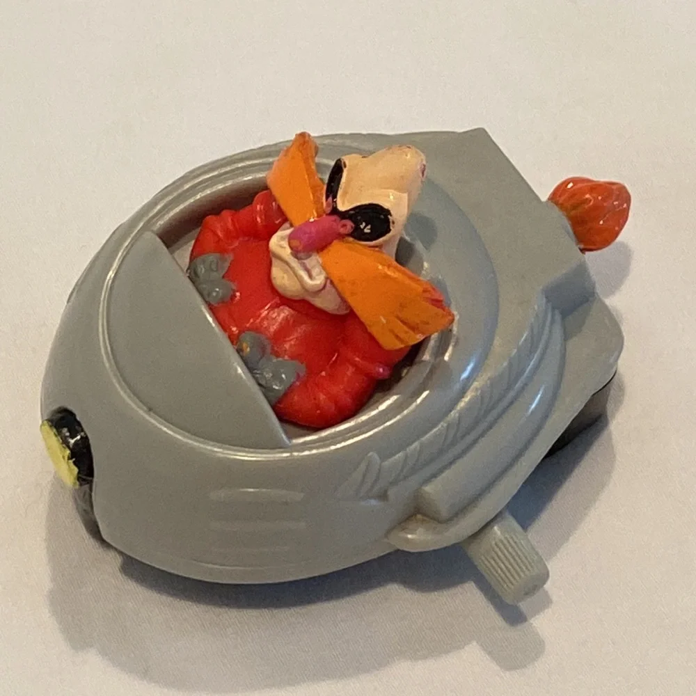 Sonic 3 The Hedgehog McDonalds Happy Meal Toy 1993 Knuckles and Dr. Robotnik